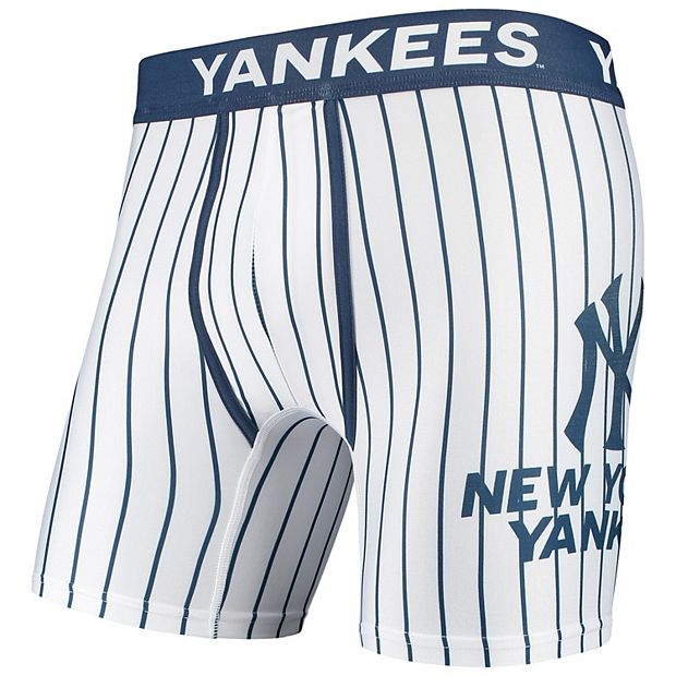 New York Yankees Concepts Sport Women's Reel Pinstripe Top - White