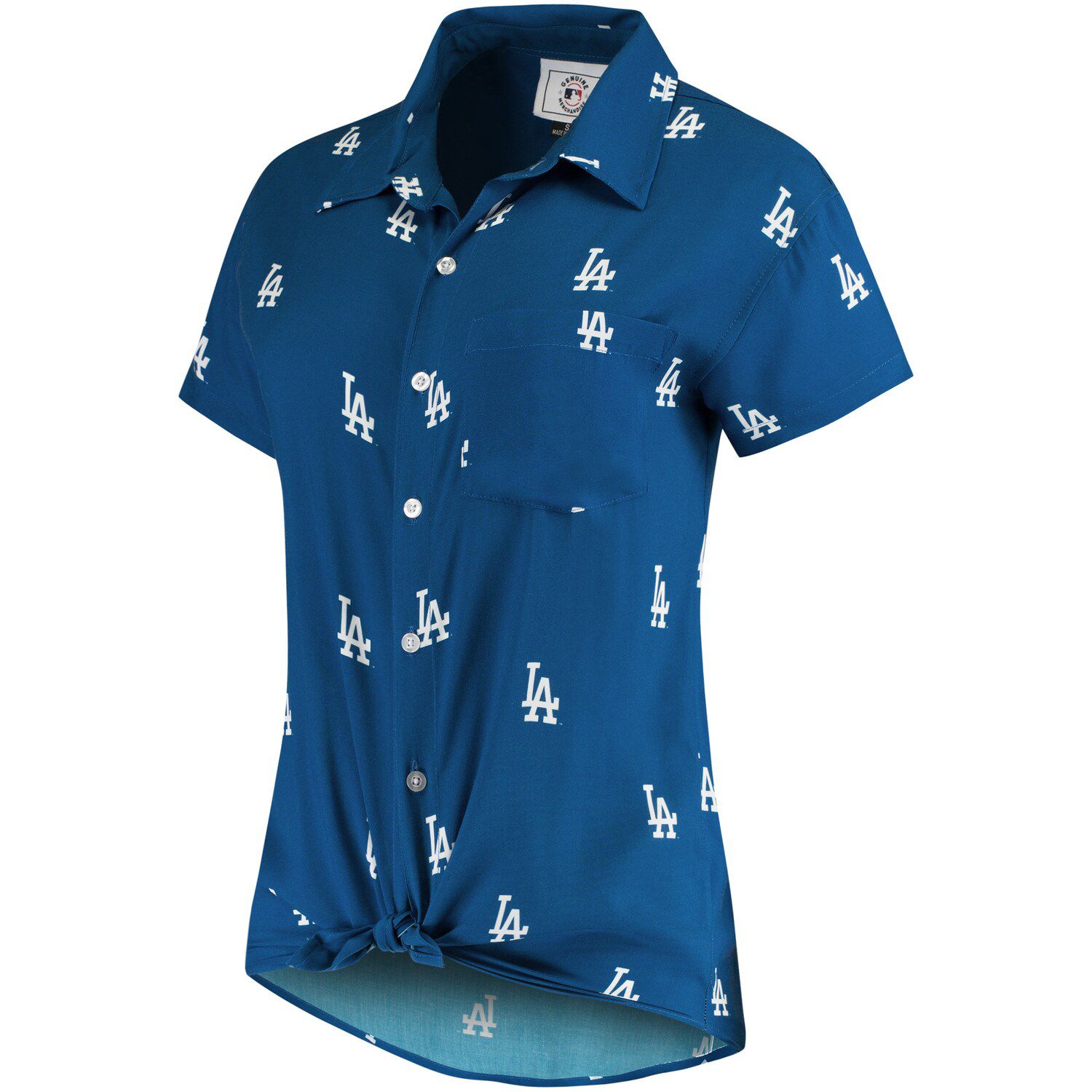 dodgers button up shirt