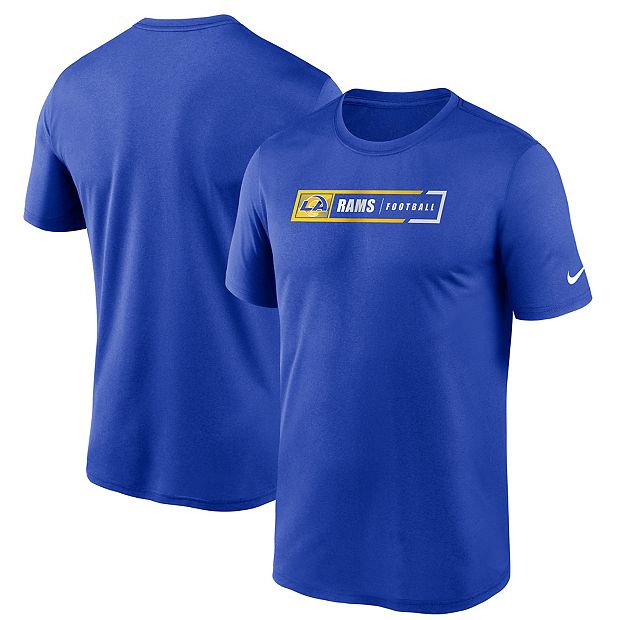 Men's Nike Royal Los Angeles Rams Fan Gear Legend Football Performance T- Shirt