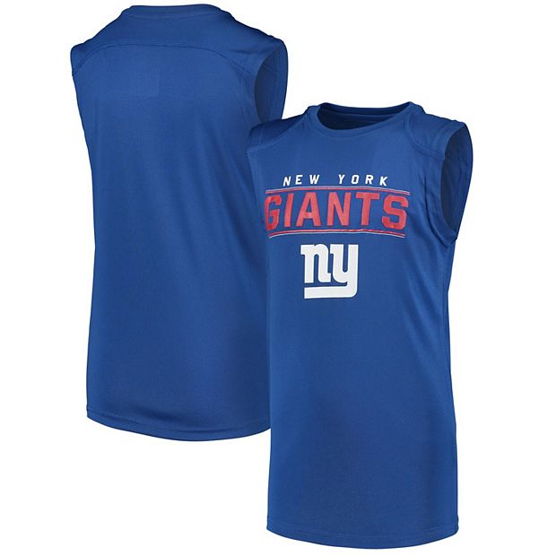 New York Giants Youth Competitor Muscle Tank Top - Royal Size: Small