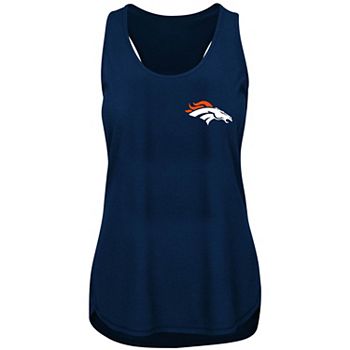 5th &Amp; Ocean Denver Broncos Women's Foil Wordmark Racerback Tank Top Large