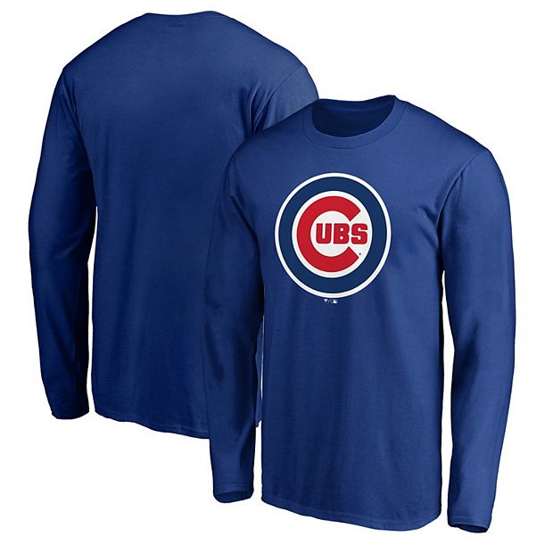 Men's Fanatics Branded Royal Chicago Cubs Official Logo Long Sleeve T-Shirt