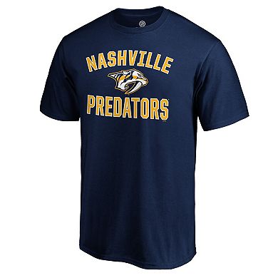 Men's Fanatics Branded Navy Nashville Predators Team Victory Arch T-Shirt