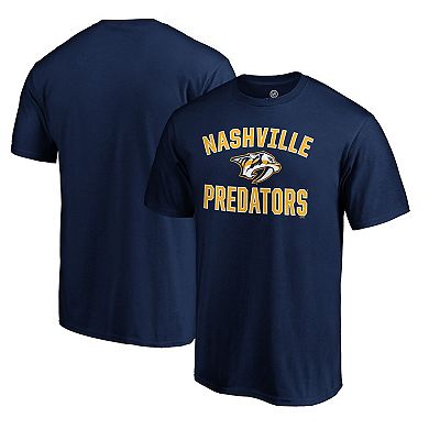 Men's Fanatics Branded Navy Nashville Predators Team Victory Arch T-Shirt