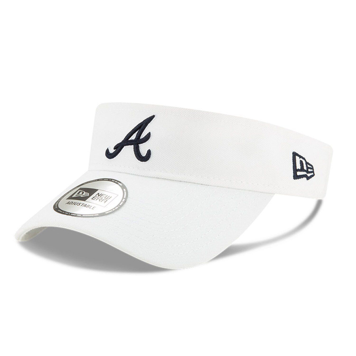 ATLANTA BRAVES 30TH ANNIVERSARY LIGHT BRONZE NAVY BLUE VISOR ICY BRIM –  Sports World 165