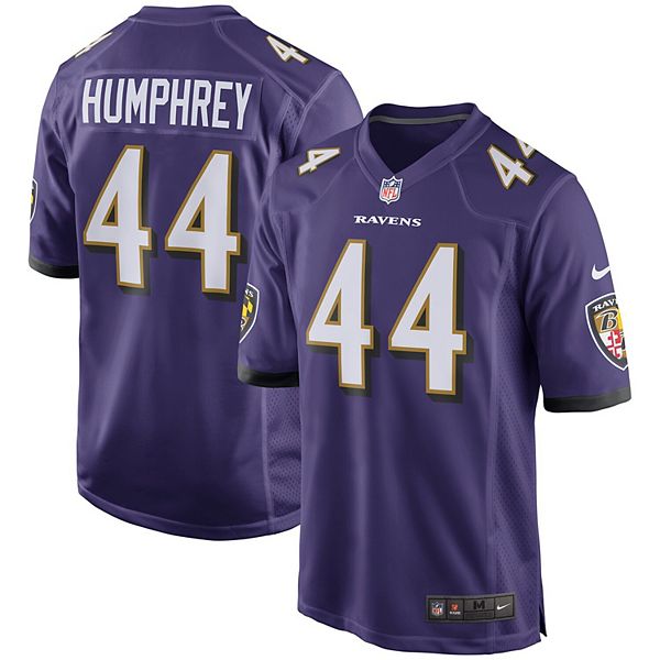 Men's Baltimore Ravens #44 Marlon Humphrey White 100th Season Limited Jersey