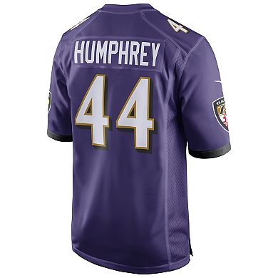 Men's Nike Marlon Humphrey Purple Baltimore Ravens Player Game Jersey