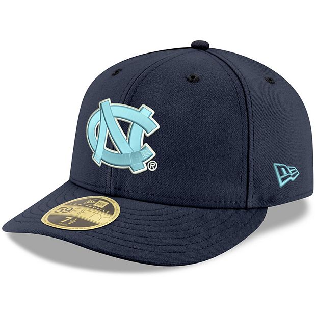 Men's New Era White North Carolina Tar Heels Basic Low Profile 59FIFTY  Fitted Hat