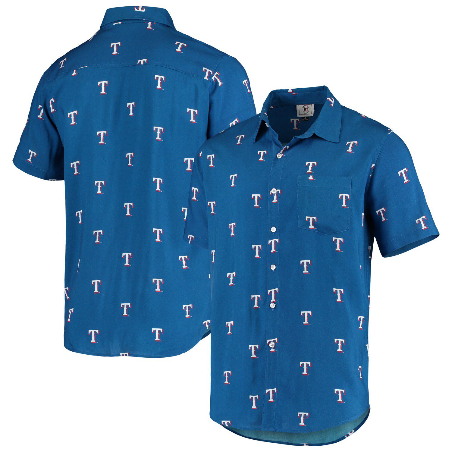 texas rangers button up shirt