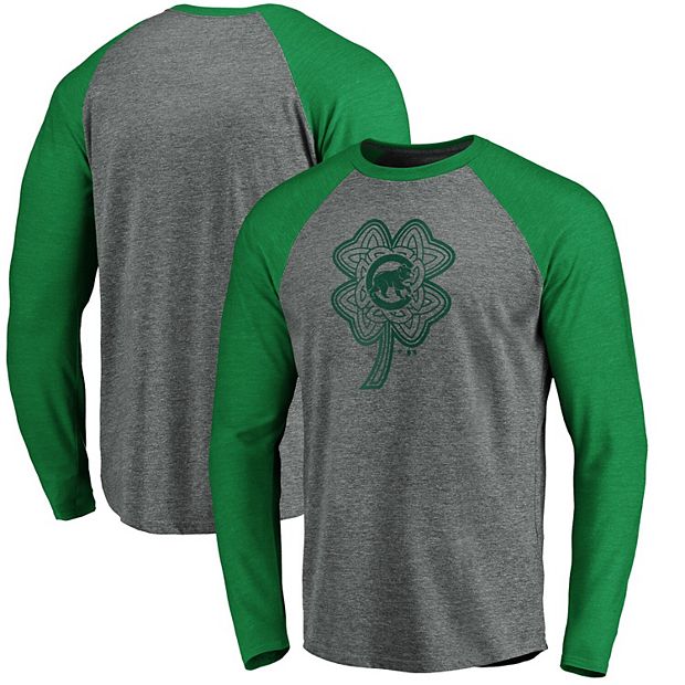 Men's Fanatics Branded Gray/Kelly Green Chicago Cubs St. Patrick's