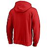 Men's Fanatics Branded Red Los Angeles Angels Team Front Line Pullover Hoodie