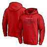 Men's Fanatics Branded Red Los Angeles Angels Team Front Line Pullover Hoodie