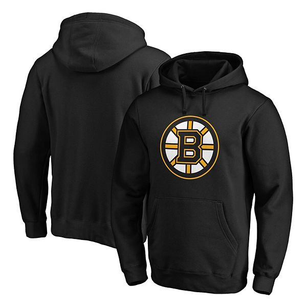 Men's Fanatics Branded Black Boston Bruins Primary Team Logo Fleece  Pullover Hoodie