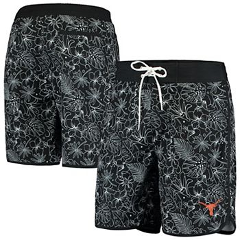 Men S G Iii Sports By Carl Banks Black Texas Longhorns Wave Volley Swim Shorts