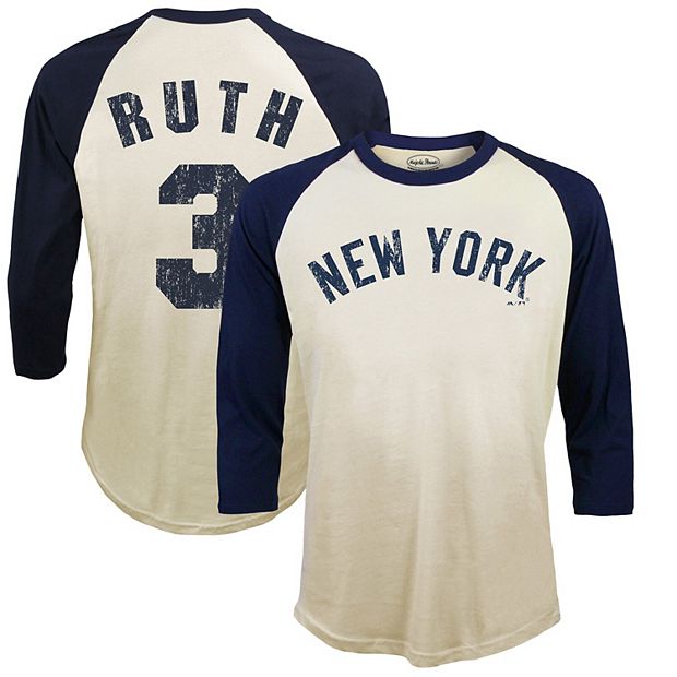 Men's Majestic Threads Babe Ruth Cream New York Yankees Softhand