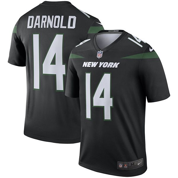 Men's Nike Sam Darnold Stealth Black New York Jets Color Rush Legend Jersey