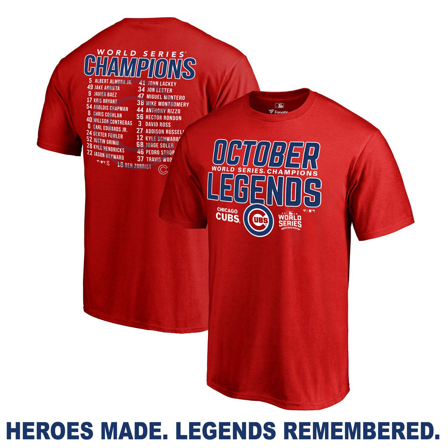 2016 World Series Champions Legends T-Shirt