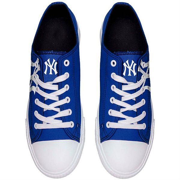 Youth New York Yankees Big Logo Low-Top Canvas Shoes