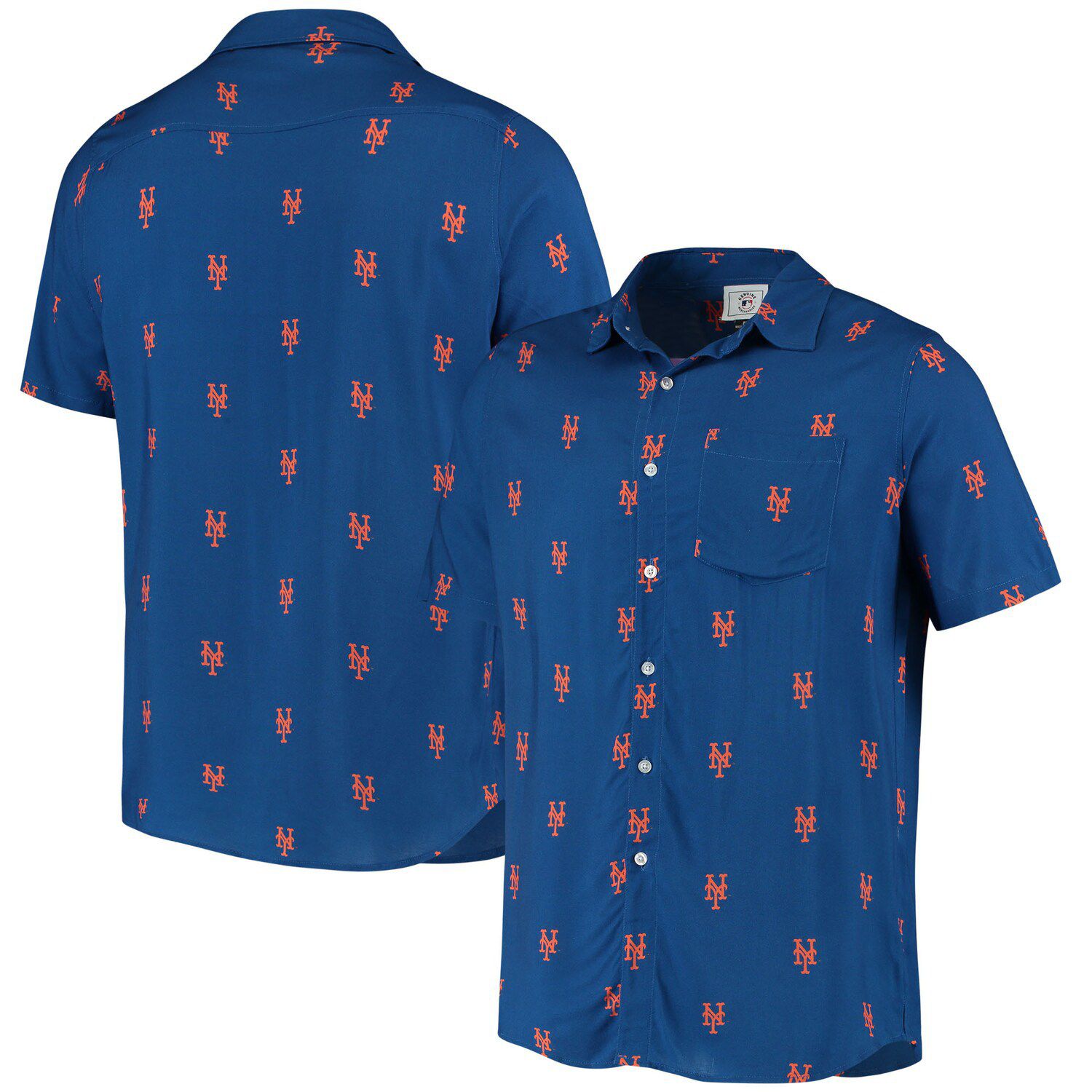 mets button down shirt