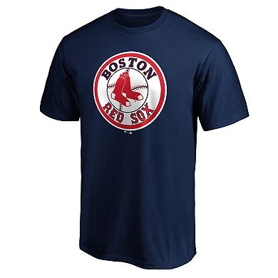 Men's Fanatics Branded Navy Boston Red Sox Cooperstown Collection Forbes Team T-Shirt