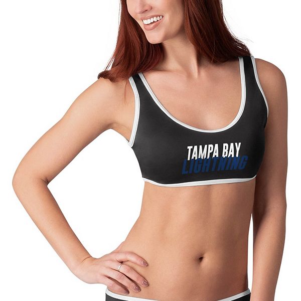 overraskelse Kriger Refinement Women's G-III 4Her by Carl Banks Black Tampa Bay Lightning Pre-Game Bikini  Top