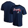 Men's Fanatics Branded Navy Atlanta Braves Team Logo Lockup T-Shirt
