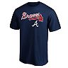 Men's Fanatics Branded Navy Atlanta Braves Team Logo Lockup T-Shirt