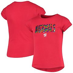 MLB Washington Nationals Girls' Henley Team Jersey - XS