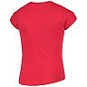Girls Youth New Era Red Washington Nationals Flip Sequin T-Shirt