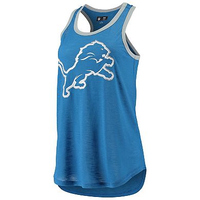 Women's G-III 4Her by Carl Banks Blue Detroit Lions Tater Tank Top