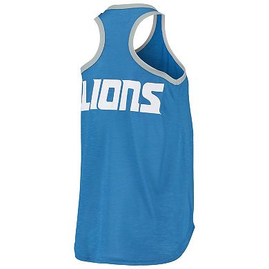 Women's G-III 4Her by Carl Banks Blue Detroit Lions Tater Tank Top