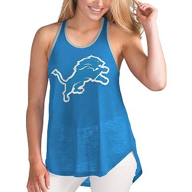 Women's G-III 4Her by Carl Banks Blue Detroit Lions Tater Tank Top
