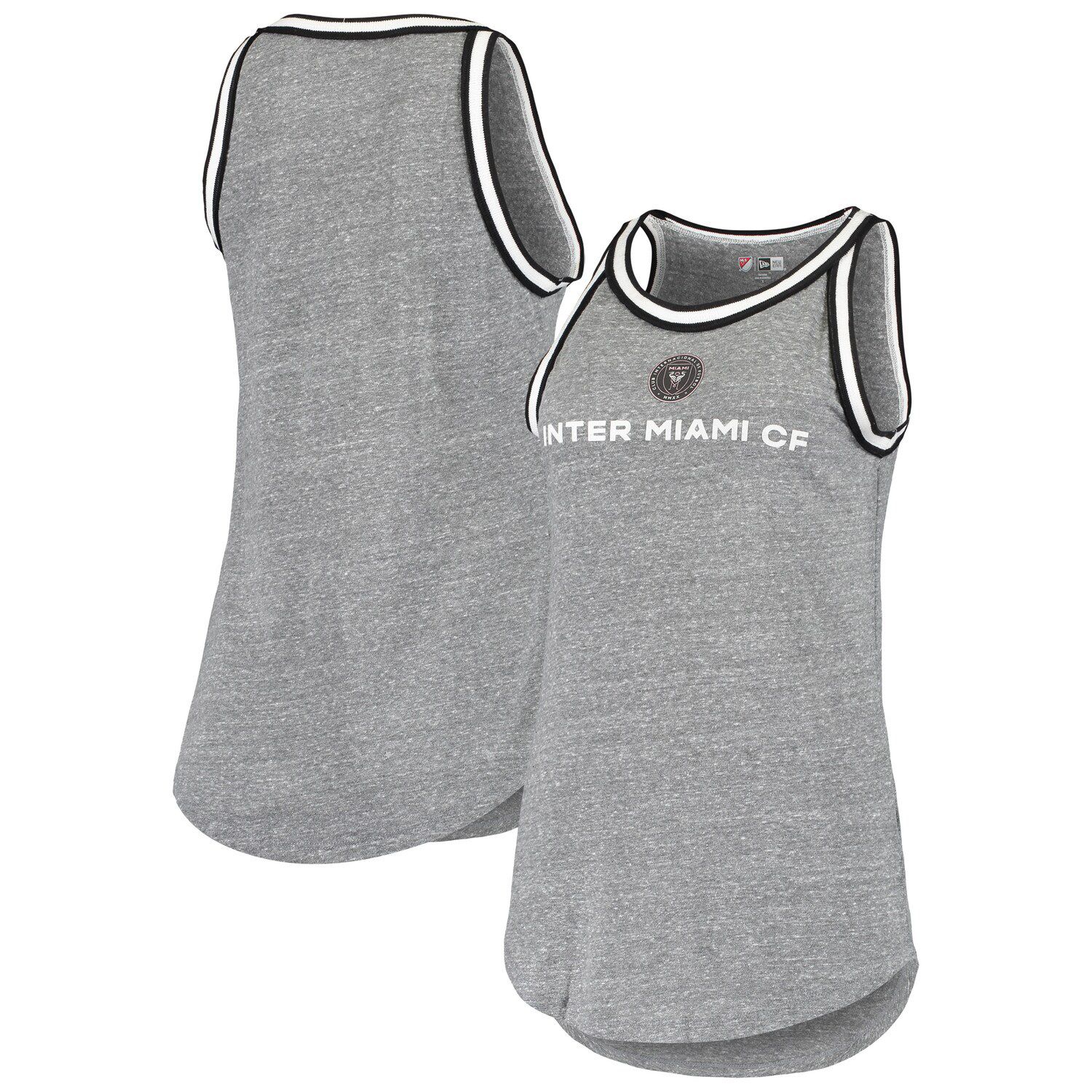 Women's Touch Gray/Royal Los Angeles Dodgers Home Run Tri-Blend Sleeveless T-Shirt Size: Small