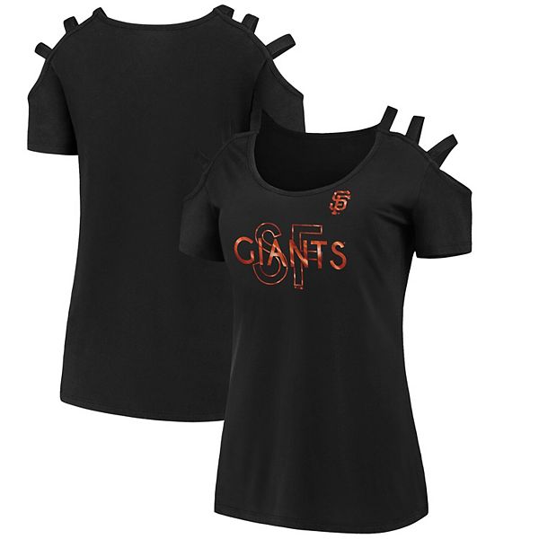 San Francisco Giants Women's Plus Size Pride Scoop Neck T-Shirt - White