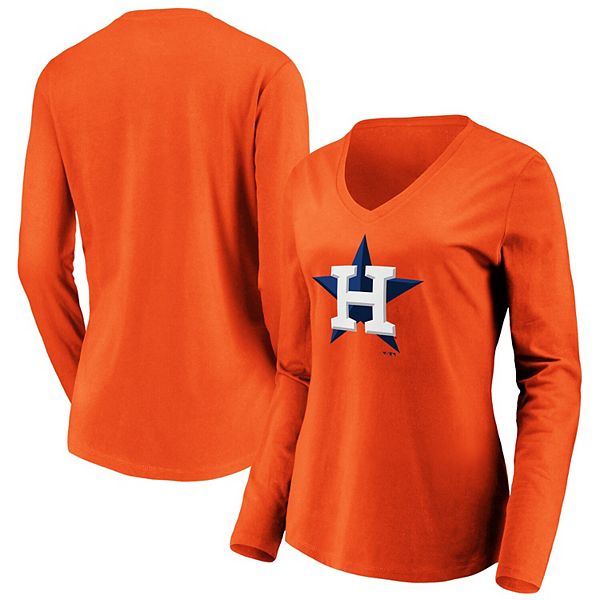 Houston Astros Jersey Bling Rhinestone T-shirt V-neck