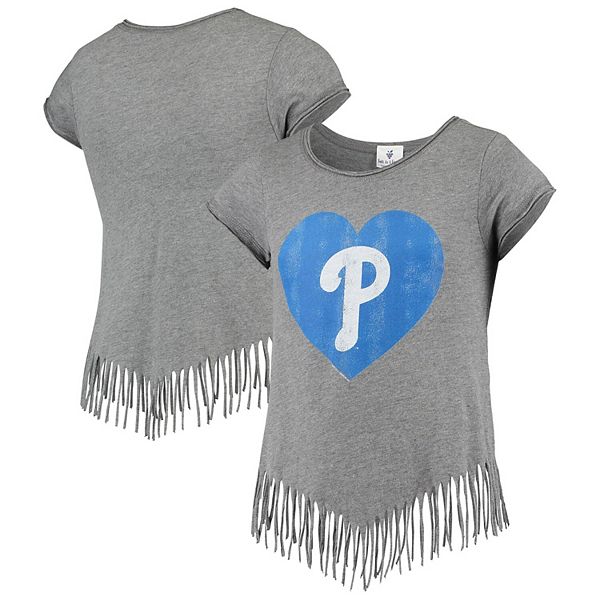 Girls Toddler Philadelphia Phillies Soft as a Grape Pink Ruffle T-Shirt