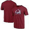 Men's Fanatics Branded Heathered Burgundy Colorado Avalanche Primary ...