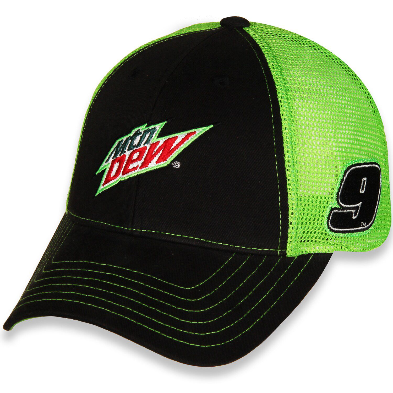 chase elliott mountain dew hat