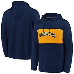 Mlb Milwaukee Brewers Men's Lightweight Bi-blend Hooded Sweatshirt - M :  Target