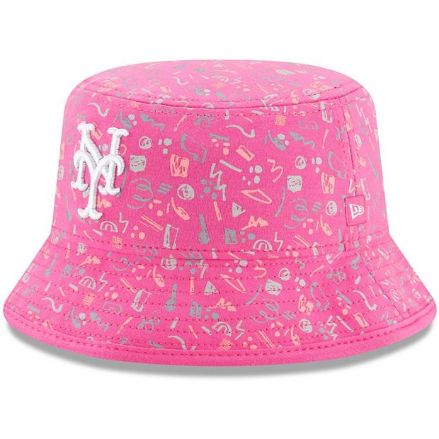 Infant New Era Pink New York Mets Pattern Bucket Hat