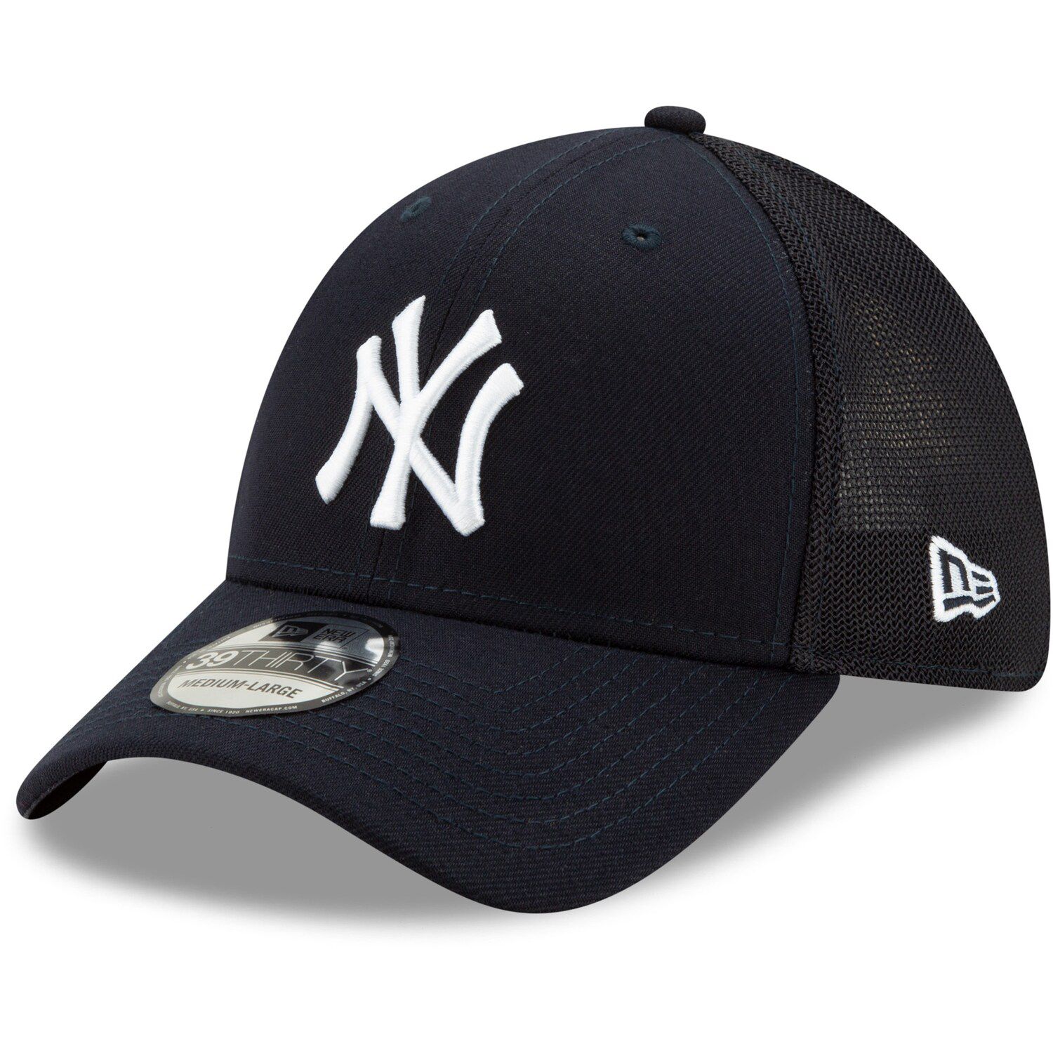 men's new york yankees new era navy mlb team classic game 39thirty flex hat