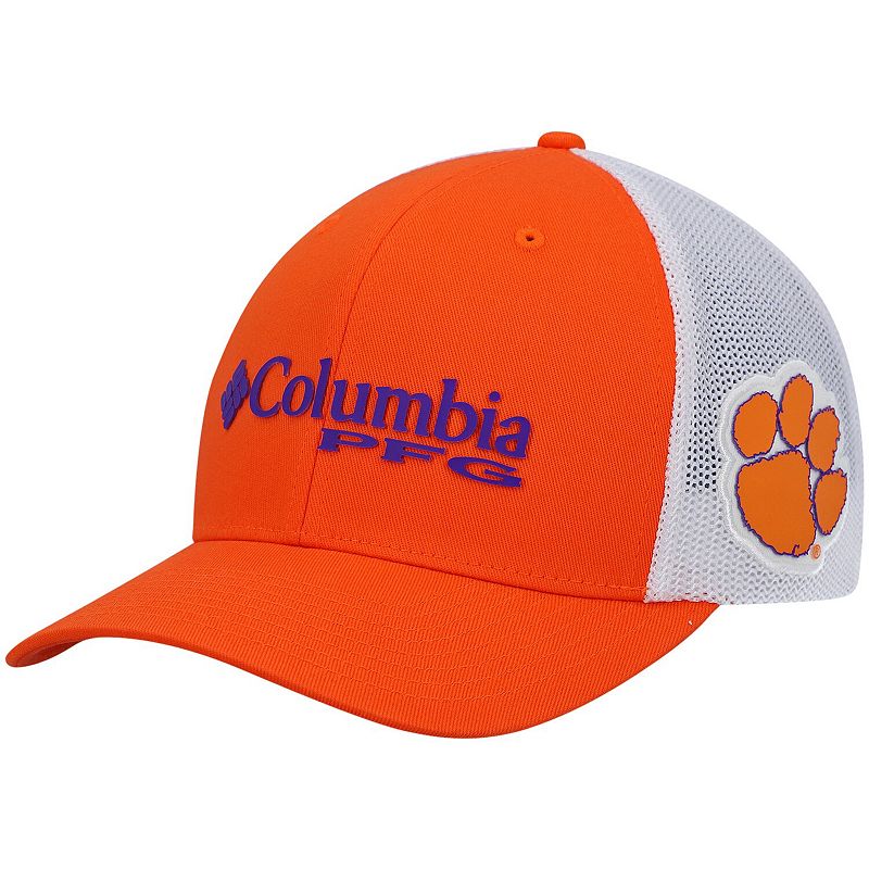 Mens Columbia Orange Clemson Tigers PFG Snapback Adjustable Hat