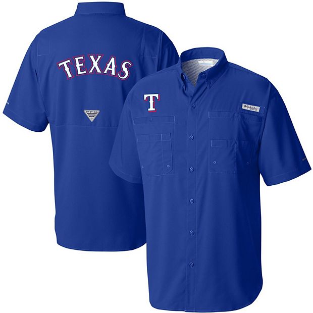 MLB Texas Rangers Women's Short Sleeve Button Down Mesh Jersey