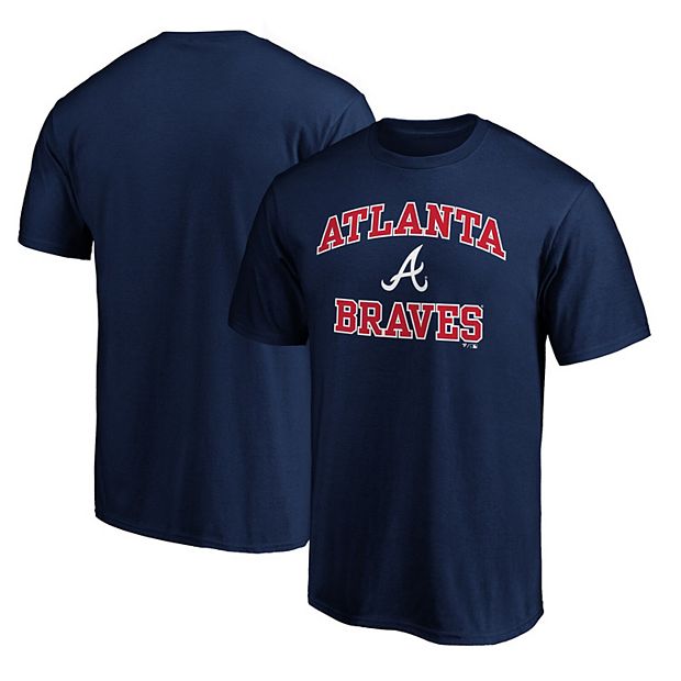 Men's Fanatics Branded Navy Atlanta Braves Big & Tall Heart & Soul T-Shirt