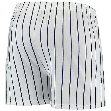 Men's Concepts Sport White/Navy Chicago White Sox Vigor Pinstripe Boxer Shorts
