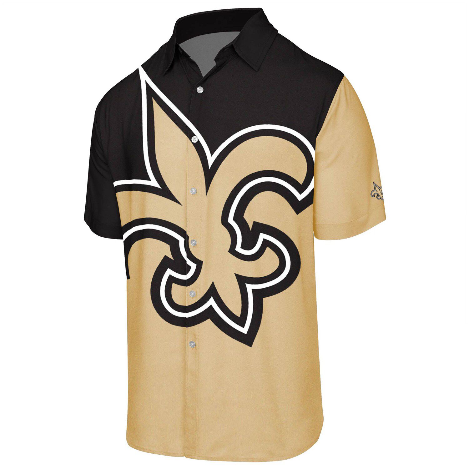 new orleans saints button up shirt