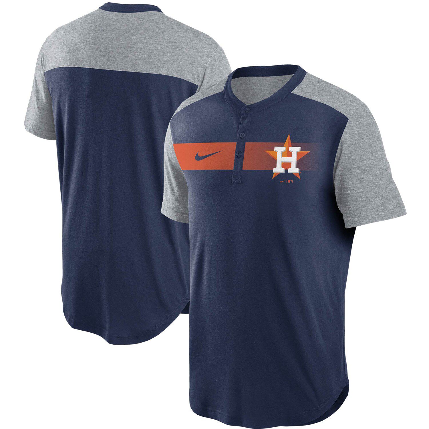 columbia men's houston astros navy tamiami performance short sleeve shirt