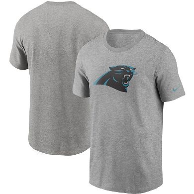 Men's Nike Heathered Gray Carolina Panthers Primary Logo T-Shirt