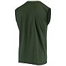 Men's Majestic Threads Green Oakland Athletics Softhand Muscle Tank Top