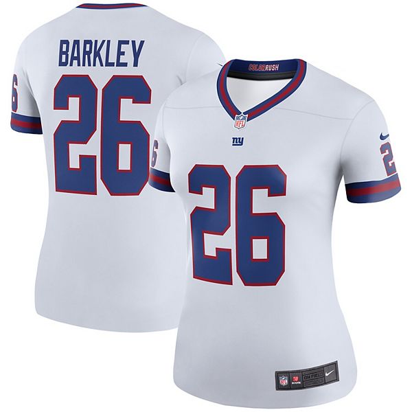 New York Giants Saquon Barkley Nike White Color Rush NFL Vapor